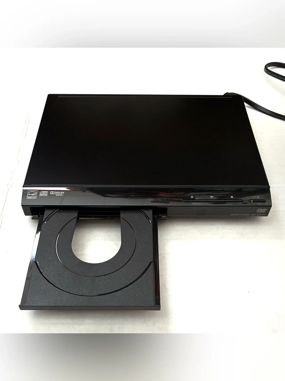 Sony DVP-SR210P CD DVD Player Black with Remote and RCA Cables